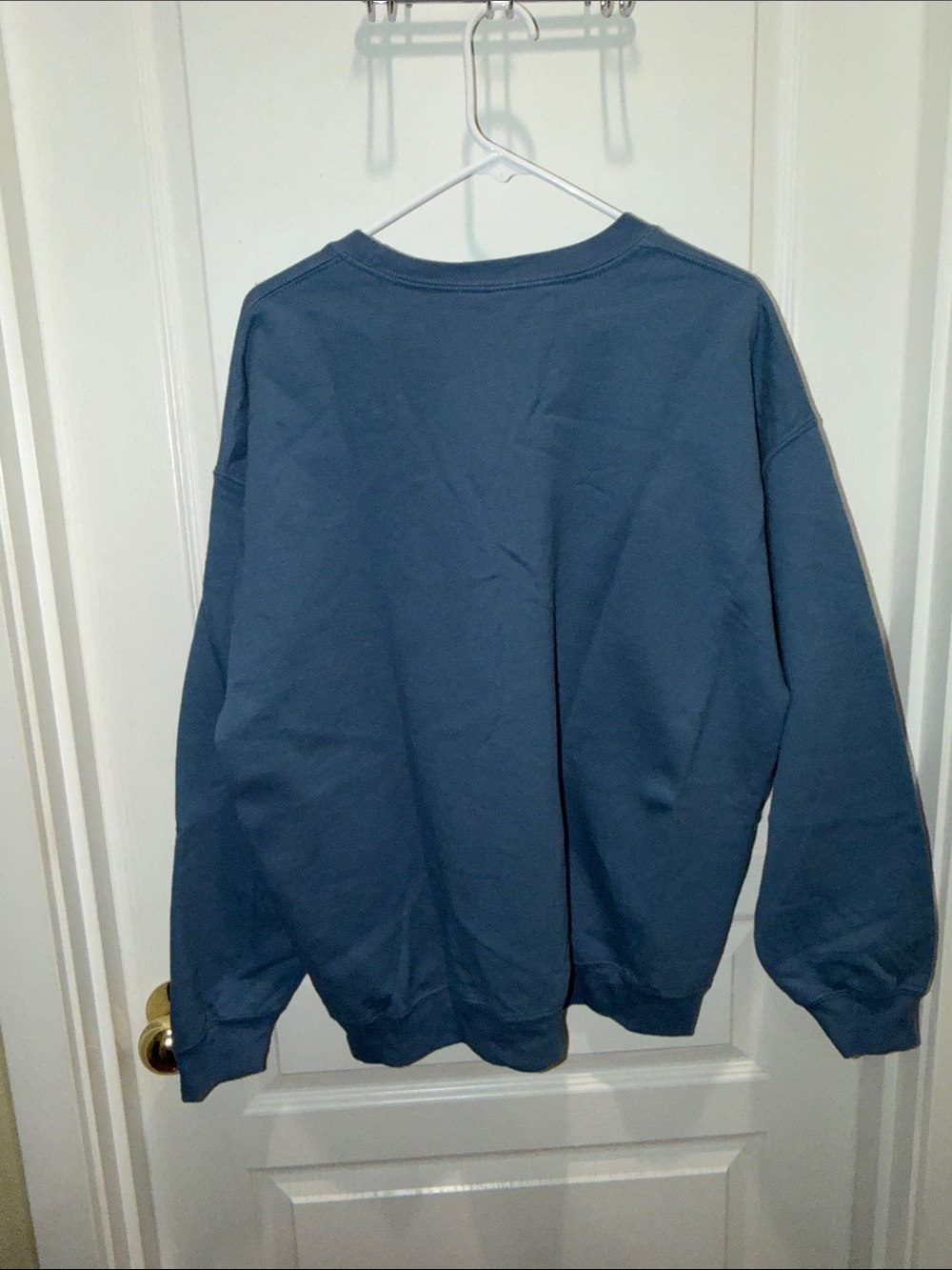 Gildan Blue Crewneck Sweatshirt with Halloween Drink Graphics - Picture 5 of 10
